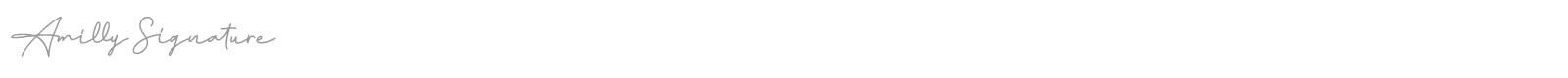 Amilly Signature font preview